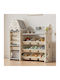 Bücherregal Boden Holz Weiß 108x44x103cm
