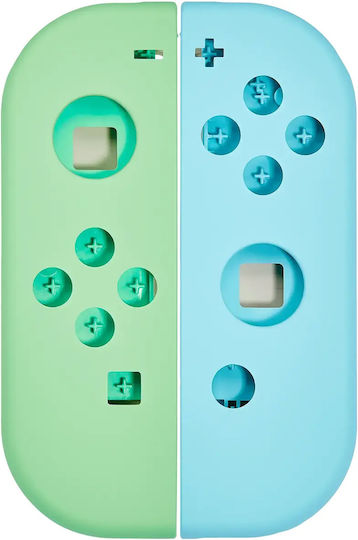 Корпус на корпуса Nintendo Switch Joy Con контролер зелен синьо