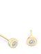 Single Earrings 18K Gold Diamonds 0.18ct Vs1 F Sk4998