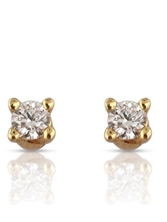 Earrings 2mm Gold Plated Silver 925° Code Fc014641