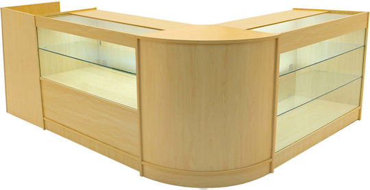 Vega Led Shop Counter Set K1200 C1200 Tb60 & Cm60 Maple