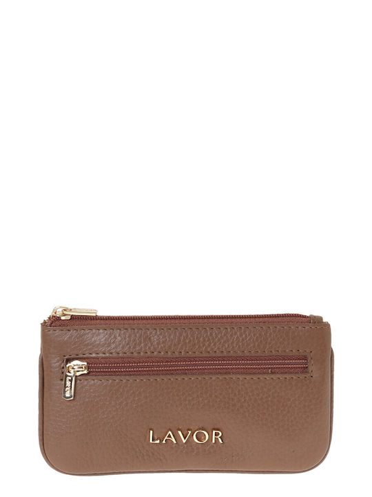 Lavor Small Leather Women's Wallet with RFID Brown