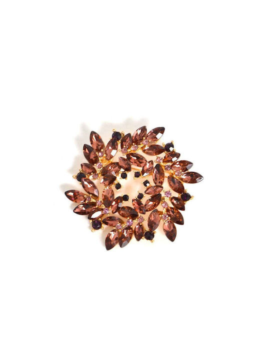 Mat Fashion Flower Brown Pin 0043.8162.N-brown