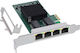 Inline Quad Gigabit Netzwerkkarte 4x Rj45 1 Gb S PCIe X1