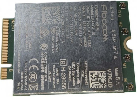 Dell Dw5823e Internal Wireless Network Card PCI Express WWAN 1000 Mbit S