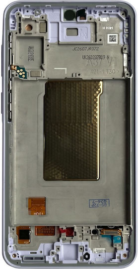 Clappio Vollbild Samsung Galaxy A37 5G Weiches OLED Panel Mit Rahmen Lavendel