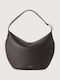 Leather Women's Hobo Bag Brown