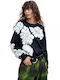 Damen Pullover Wolle Schwarz