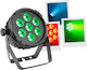 Flatpar 7x12w 6in1 LED PAR RGBWA-UV
