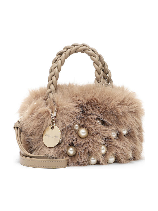 Maria Damenhandtasche Aus Fell Beige