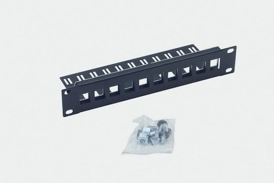 Triton Panou De Conexiune Keystone Pentru Rack 1U 10" 10 Locașuri Gri