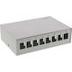 Inline Cutie De Consolidare Desktop 8x Keystone RJ45 Metalică Gri Deschis RAL7035