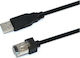 Newland Cbl026u Gender Changer Adapter Rj-45/Usb-A Black