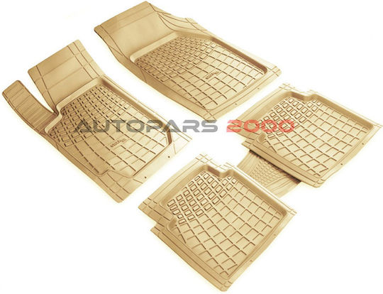 Universelle Gmax Auto Fußmatten Satz 5 Stück Beige 00244