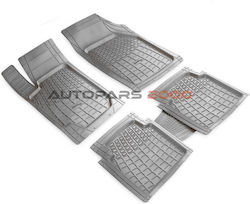Universal Rubber Car Mats Set 5 Pcs Grey 00243 Universal Rubber Car Mats Set 5 Pcs Grey 00243