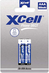 Xcell Презареждащи се батерии AAA Ni-MH 800mAh 1.2V 2бр Xcell Презареждащи се батерии AAA Ni-MH 800mAh 1.2V 2бр