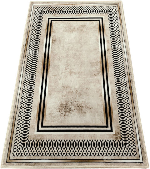 Chios Hellas Design 1 Rectangular Silk Beige Rug 133x190cm 31952S1