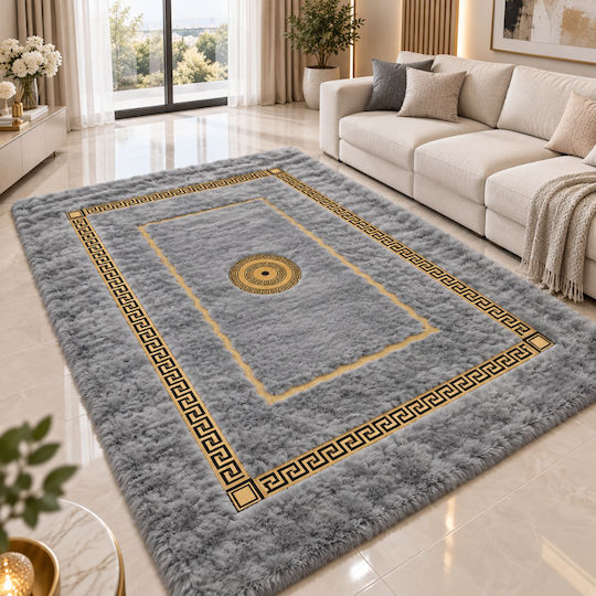 My Home Luxury Χαλί Ορθογώνιο Shaggy Γκρι 180x280cm