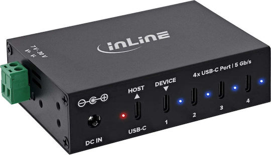 DeLock Hub 4 Θυρών USB 3.2 με σύνδεση USB-C