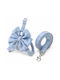 Collar Leash Set Cats Small Dogs Large Bow Blue