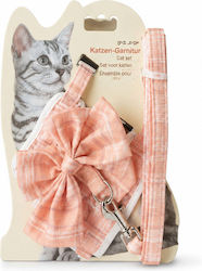 Katzen-Geschirre Halsband Leine Set Kleine Katzen Große Hunde Pfirsich Katzen-Geschirre Halsband Leine Set Kleine Katzen Große Hunde Pfirsich