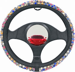 Auto Lenkradabdeckung 38cm Schwarz Bunte Dekoration Auto Lenkradabdeckung 38cm Schwarz Bunte Dekoration