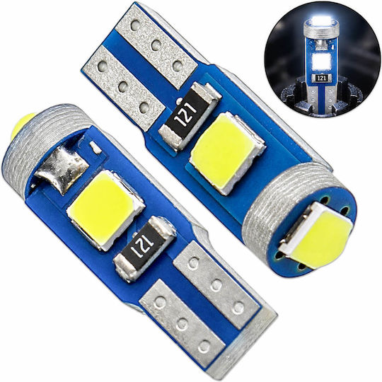 Rchang Becuri Auto Și Motocicletă T5 LED 6500K Alb Rece 12V 2 Bucăți
