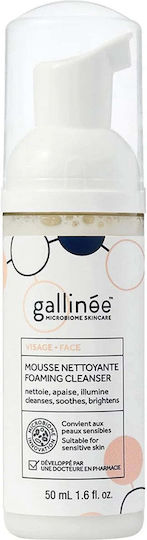 Gallinee Microbiome Hautpflege Prebiotics & Postbiotics Gesichts- und Augenreinigungsschaum 50ml