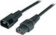 EFB Netzkabel Verlängerung C14 180°-C13 180° IEC Verriegelung 1,0m 3x1,00mm