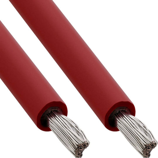 Inline Photovoltaic Installation Cable H1z2z2-k 6mm² Red 25m