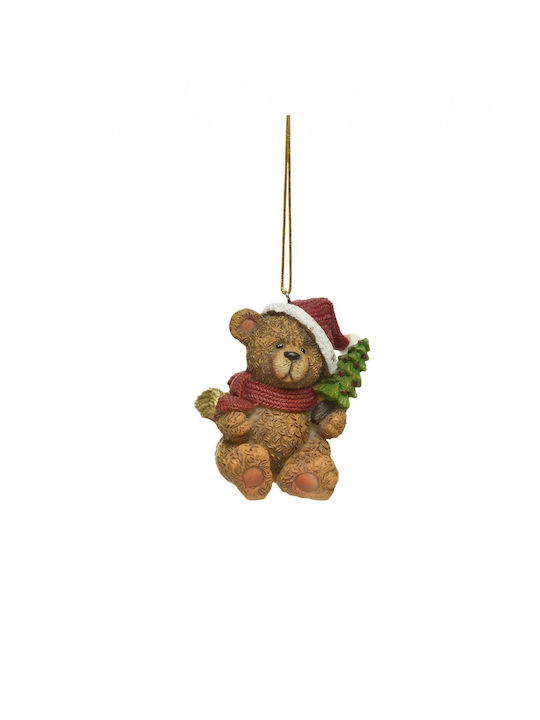 Hanging Brown Bear Ornament 5x6cm
