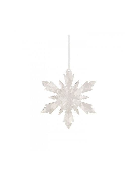 Hanging White Snowflake Ornament 11.5x13cm