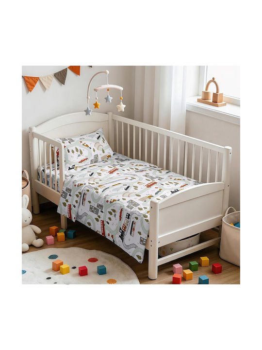 Melinen Baby Crib Sheets Set Cotton Satin Prime...