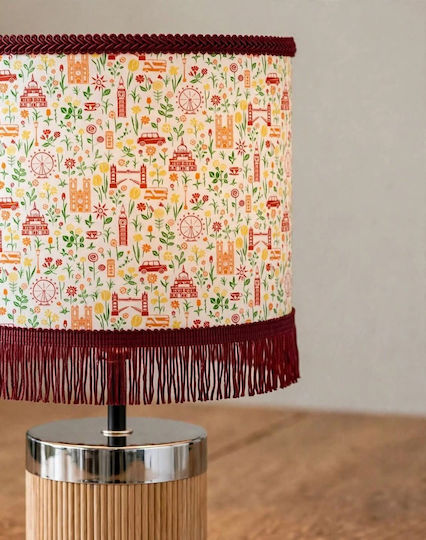 Πορτατίφ London Calling Wood Διαστάσεις 55*20*15 Ε27 Oxygen Lampshades