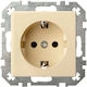 Liregus Single Power Socket Beige