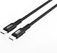 Microconnect Usb-c To Usb-c Cable Premium Liquid Silicone 240w 80gbps Usb4 Gen 3x2 1m