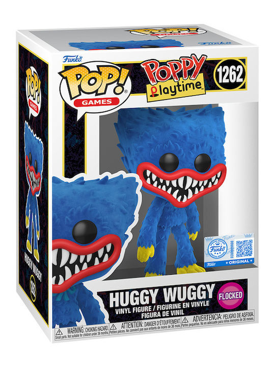 Funko Pop! Игри: Poppy Playtime - Huggy Wuggy 1262 Flocked Special Edition