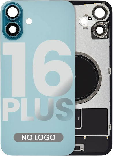Back Glass W Magsafe Magnet Iphone 16 Plus No Logo Aftermarket Teal