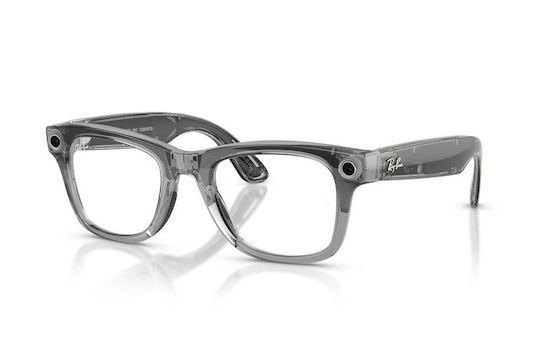 Ray-Ban Meta Wayfarer Gen 2 Lucios Rw4012 6840mf 53 Ochelari Inteligenți Wi-fi 6 Bluetooth Cameră Înregistrare Video Asistent Vocal 32gb Flash Lentile Transition Transparent Albastru Gri