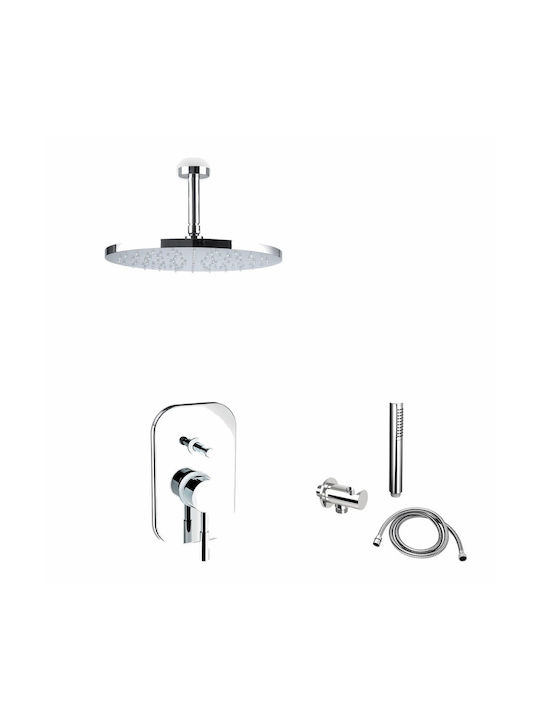 La Torre New Tech for Shower 2 Exits Silver