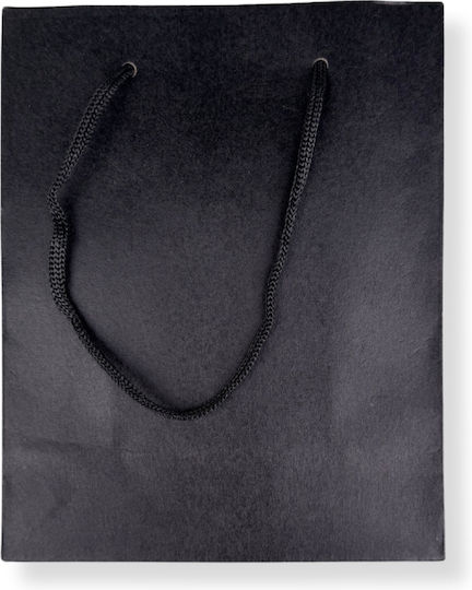 thessPACK Geantă Pentru Cadou Neagră 12x15x5cm 12 Bucăți