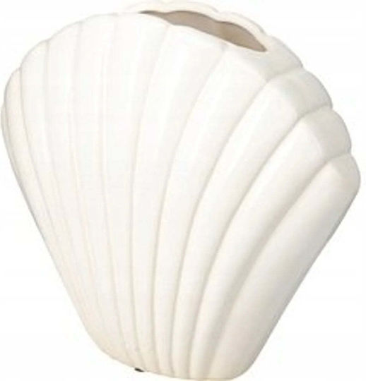 Home&Styling Collection Vase Keramik Dekorativ Weiß 26x11xH23cm