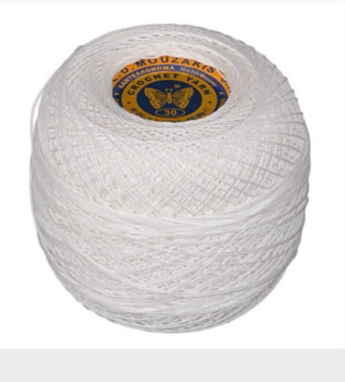 Baumwolle Spitzenfaden Pelota Schmetterling Strickgarn 50g 30 Schnee