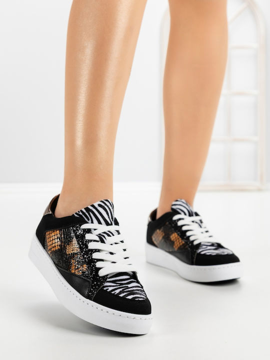 Kalapod Adidași Flatforms Pentru Femei Negri Și...