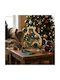 Grekas Home Tabletop New Year's Lucky Charm Burner Gold Made of Plexiglass 12.5cm