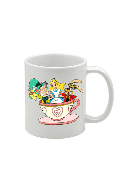 Weiße Tasse Alice
