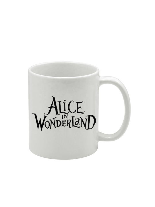 Weiße Tasse Alice