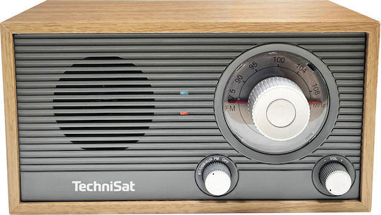 Technisat Classic 205 Retro Tischplatte Radio Elektrisch mit Bluetooth und USB Braun