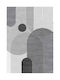 Domoletti Mia 3D Non-Slip Grey Runner Rug 80x150cm