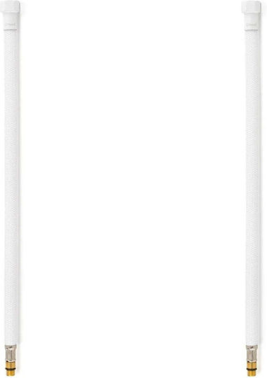 Tucai Маркуч За Смесител 2x50см M10-l15.5 F3/8 Бял